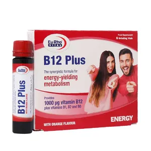 ویال خوراکی ویتامین B12 پلاس یوروویتال بسته 6 عددی - زیبایی و سلامت