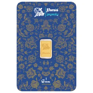 شمش طلا 24 عیار پارسیس مدل 01 - طلا و نقره