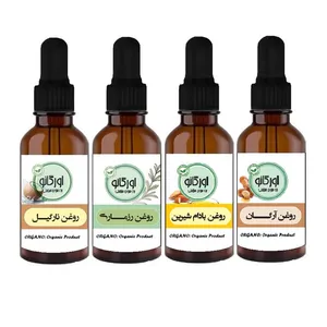 روغن مو رزماری بادام شیرین نارگیل آرگان اورگانو مدل 01 حجم 30 میلی لیتر مجموعه 4 عددی - محصولات بومی و محلی