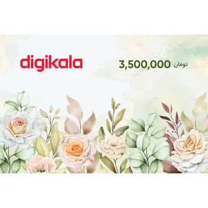 کارت هدیه دیجی کالا به ارزش 3.500.000 تومان طرح گل - کارت هدیه