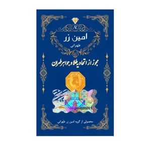 سکه گرمی طلا 18 عیار امین زر مدل AB003 - طلا و نقره