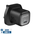 شارژر دیواری 20 وات انکر مدل A2699 با اتصال به پریز سه پین و تکنولوژی شارژ سریع USB PD 1.0، دارای درگاه خروجی USB Type-C - موبایل