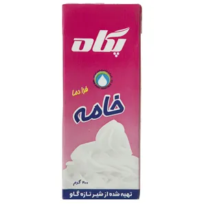 خامه فرادما پگاه مقدار 200 میلی لیتر - کالای خوراکی و اساسی