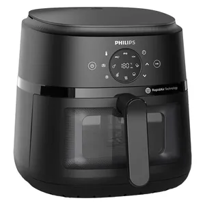 هواپز 6.2 لیتری فیلیپس مدل NA230/00، دارای قابلیت پوشش نچسب، سیستم قطع خودکار، تایمر قابل تنظیم، کنترل دستی، دارای بیشتر از 7 حالت‌ پخت شامل گریل، پخت کیک، یخ‌زدایی، چرخش هوای گرم - لوازم خانگی برقی