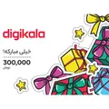 کارت هدیه دیجی کالا به ارزش 300,000 تومان طرح مبارک - کارت هدیه