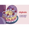 کارت هدیه دیجی کالا به ارزش 2.500.000 تومان طرح تولد - کارت هدیه