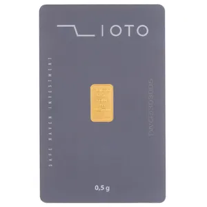 شمش طلا 24 عیار زیوتو مدل Au-p0.5 - طلا و نقره