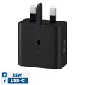 شارژر دیواری 25 وات سامسونگ مدل T2510 با اتصال به پریز سه پین و تکنولوژی شارژ سریع USB PD 3.0، دارای درگاه خروجی USB Type-C - موبایل